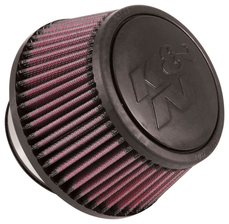 K&N Universal Round Clamp-On Air Filter 3in Flange ID x 6in Base OD x 4.625in Top OD x 3in Height - Racecraft Industries