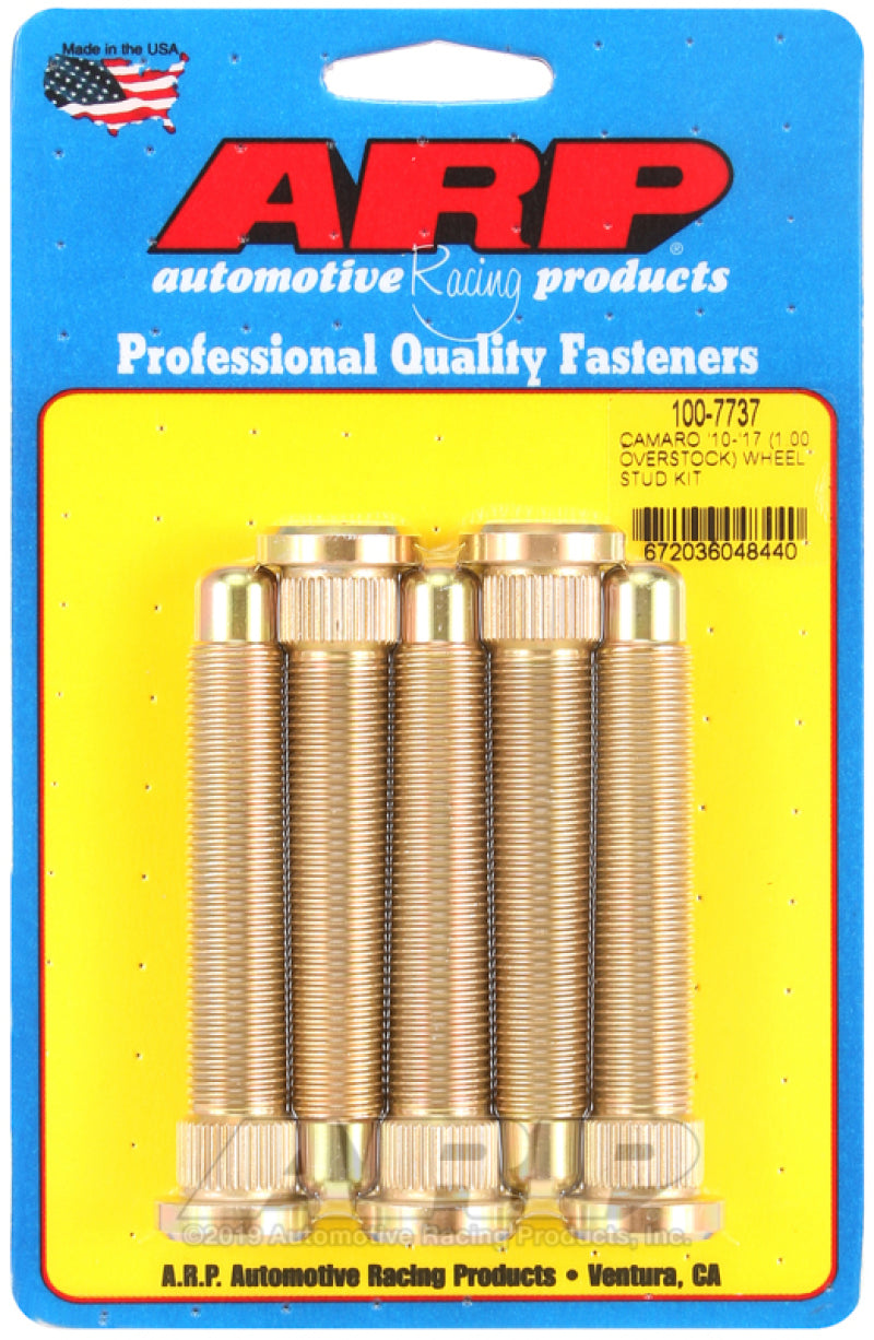 ARP 10-17 Chevrolet Camaro M14 1in Over Stock Length Wheel Stud Kit - Racecraft Industries