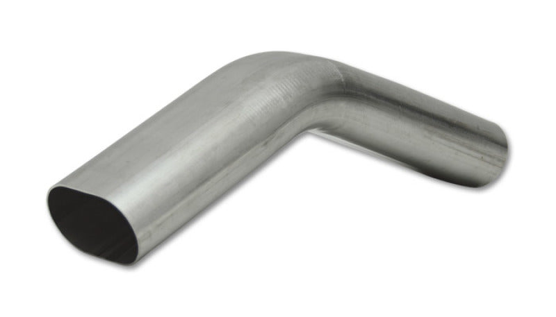Vibrant 3in Oval (Nominal Size) T304 SS 45 deg VERTICAL Mandrel Bend 6in x 6in leg lengths - Racecraft Industries