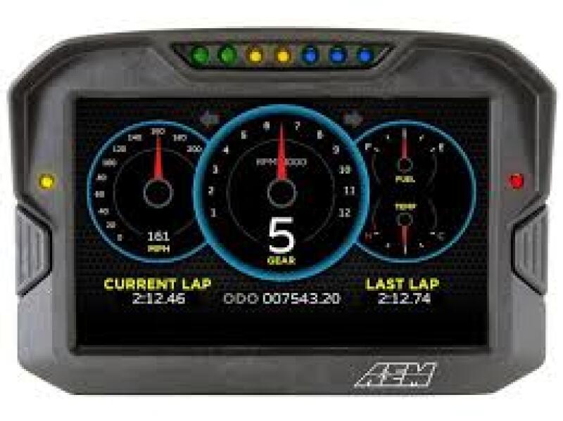 AEM CD-7 Logging GPS Enabled Race Dash Carbon Fiber Digital Display w/o VDM (CAN Input Only) - Racecraft Industries