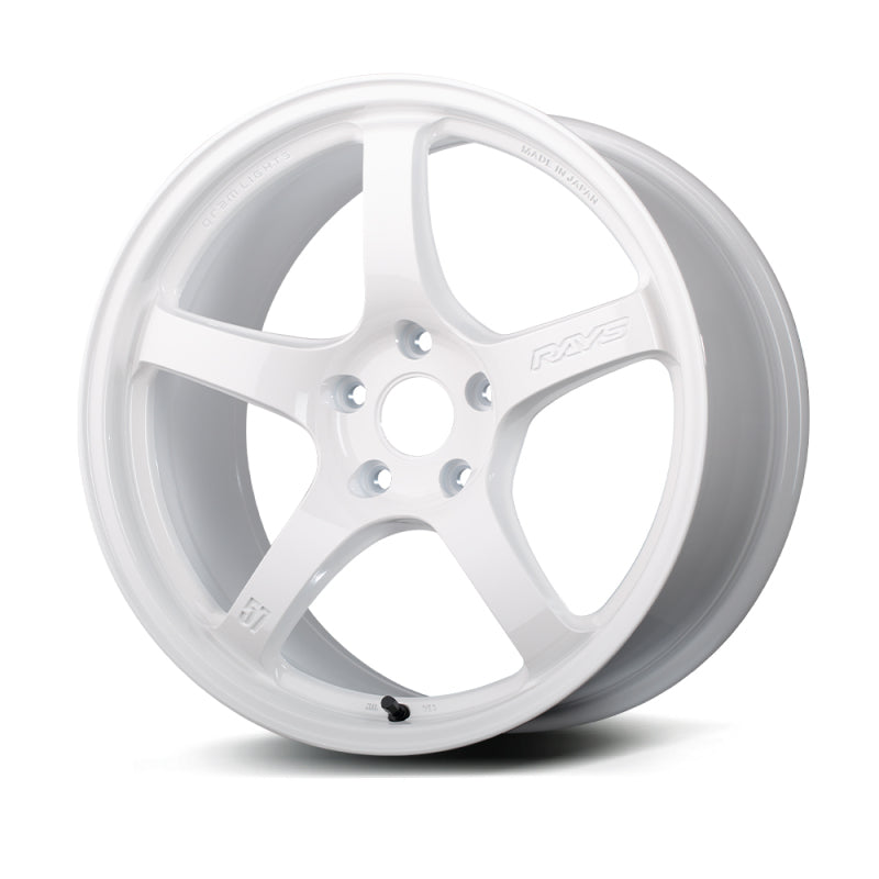 Gram Lights 57CR 18x9.5 +38 5x114.3 Ceramic White Pearl Wheel - Racecraft Industries