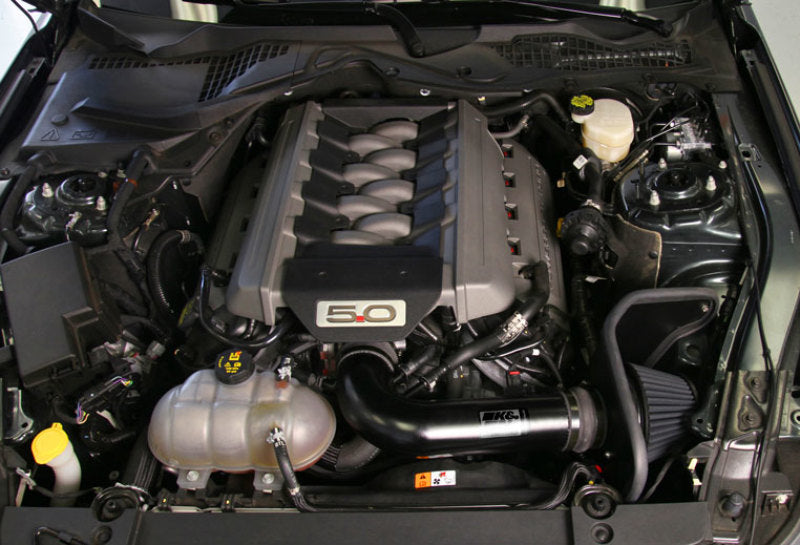 K&N 2015 Ford Mustang GT 5.0L V8 Black Performance Intake Kit - Racecraft Industries