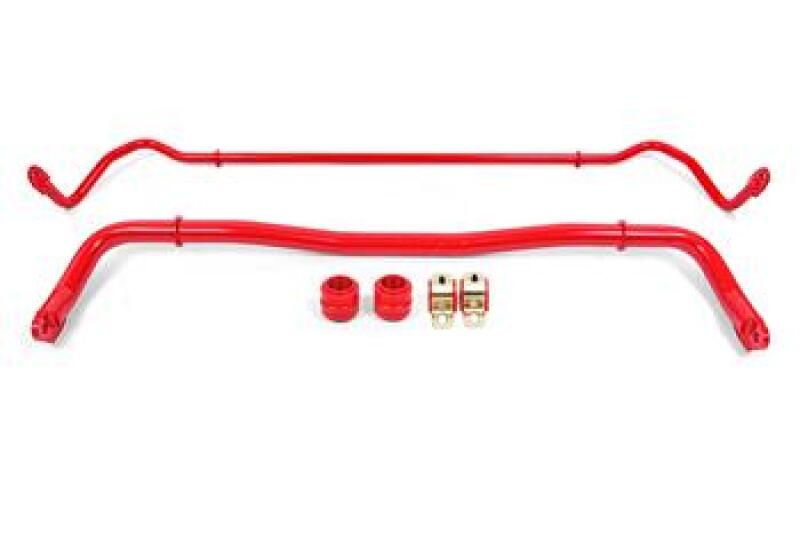 BMR 08-20 Dodge Challenger Front/Rear Sway Bar Kit w/ Bushings - Red - Racecraft Industries