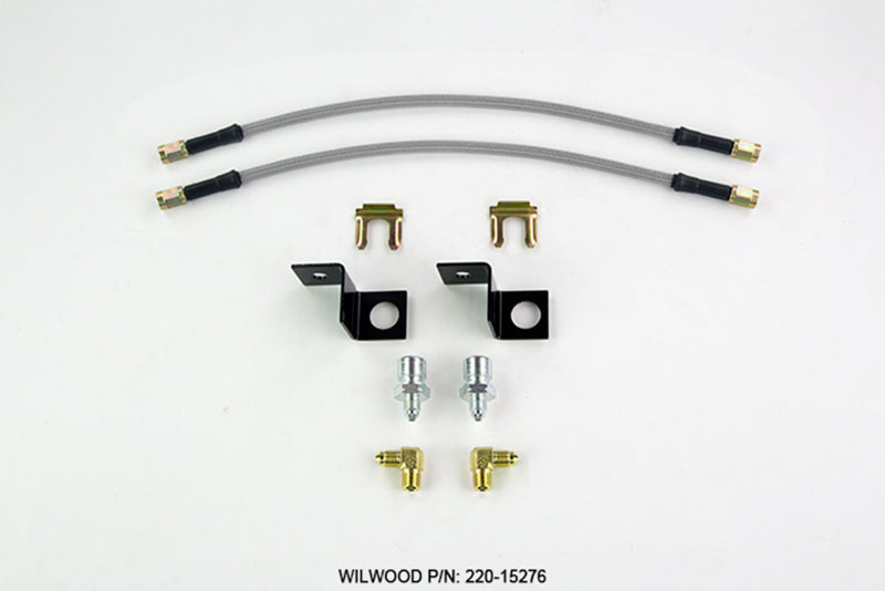 Wilwood Flexline Kit 14 inch -3 M10-1.5 IF 1/8 NPT 90 Degree - Racecraft Industries