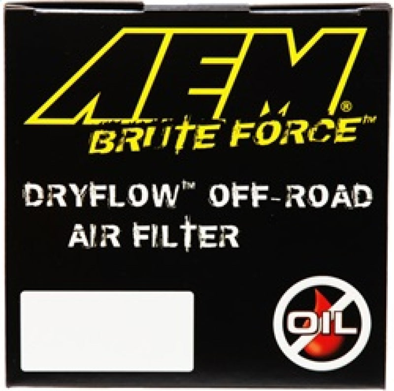 AEM Dryflow 3.5in. X 7in. Round Tapered Air Filter - Racecraft Industries