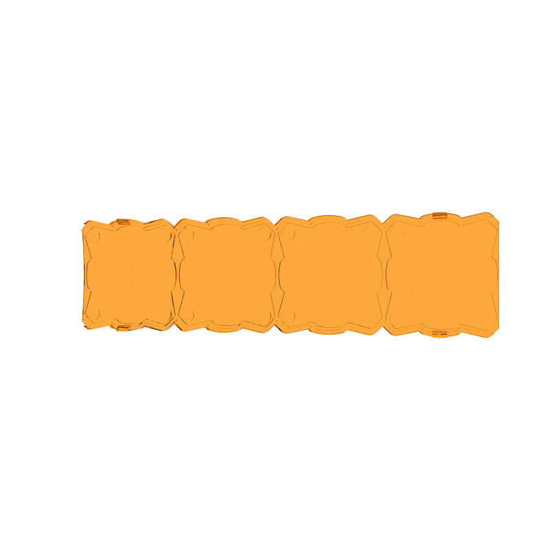 KC HiLiTES FLEX ERA LED Light Bar 10in. Light Shield - Amber (SHIELD ONLY) - Racecraft Industries