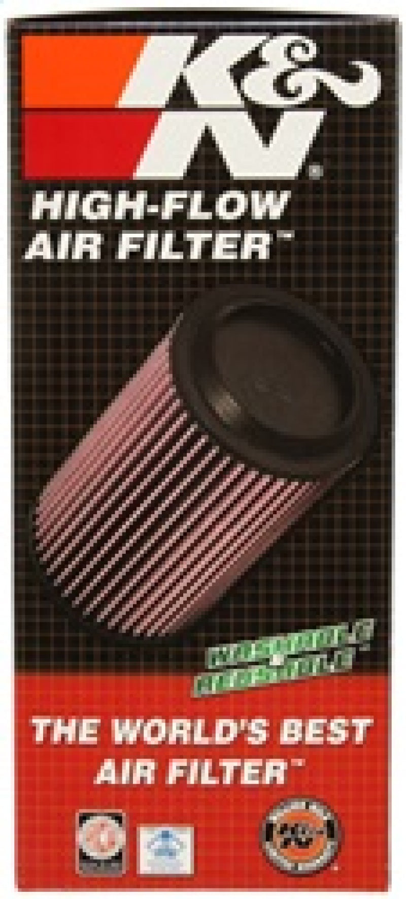 K&N Universal Rubber Filter 4inch FLG / 6inch OD-B / 4-5/8inch OD-T / 12inch H - Racecraft Industries