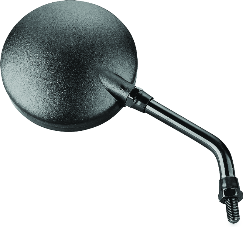 BikeMaster Round Mirror 6in Stem -10mm - Black - Racecraft Industries