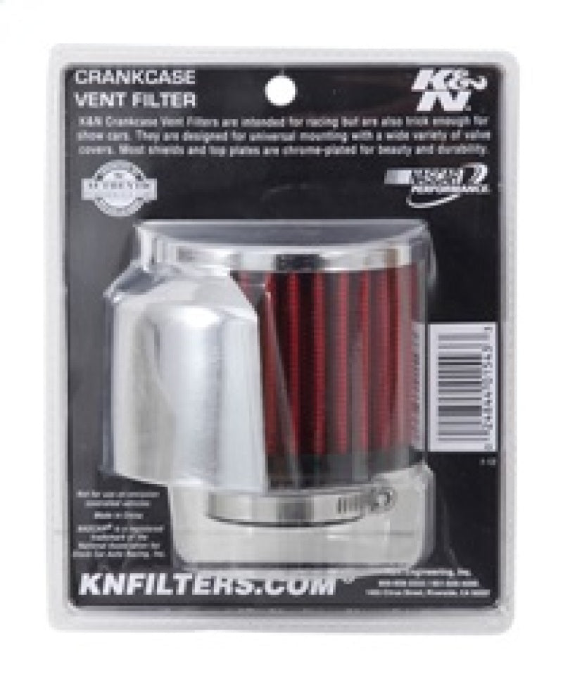 K&N 1.375in Flange ID x 3in OD x 2.5in Height Clamp On Crankcase Vent Filter - Racecraft Industries