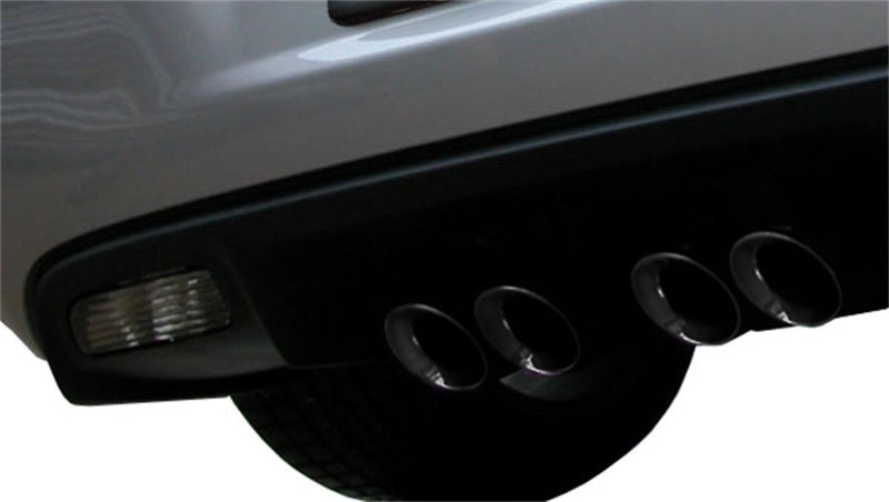 Corsa 2009-2013 Chevrolet Corvette C6 6.2L V8 Black Sport Axle-Back Exhaust - Racecraft Industries