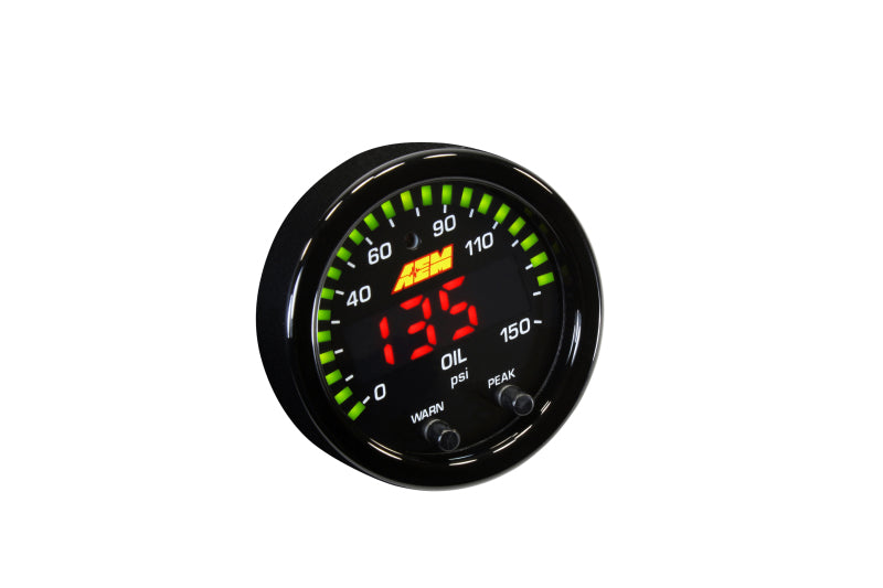 AEM X-Series 0-150 Oil Pressure Gauge Kit - Racecraft Industries