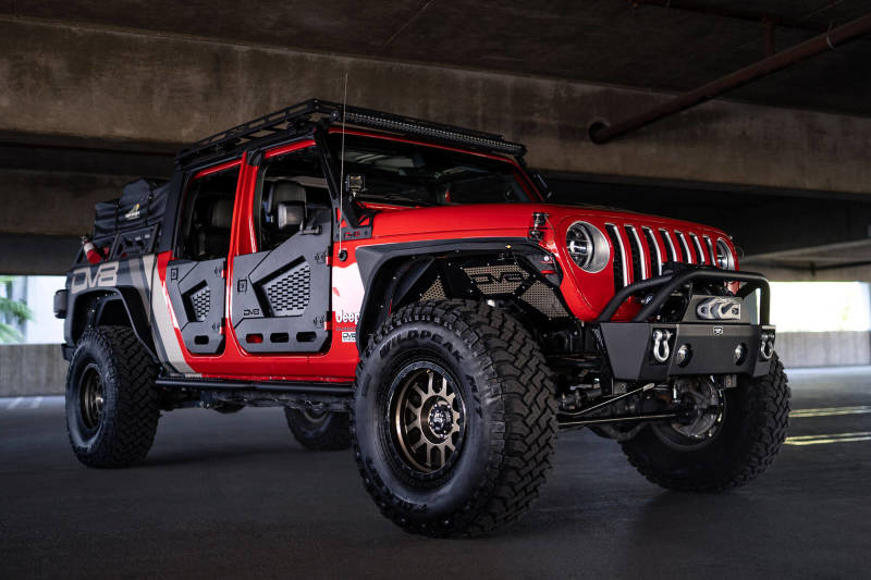 DV8 Offroad 18-22 Jeep Wrangler JL/JT Spec Series Half Doors - Front Set - Racecraft Industries