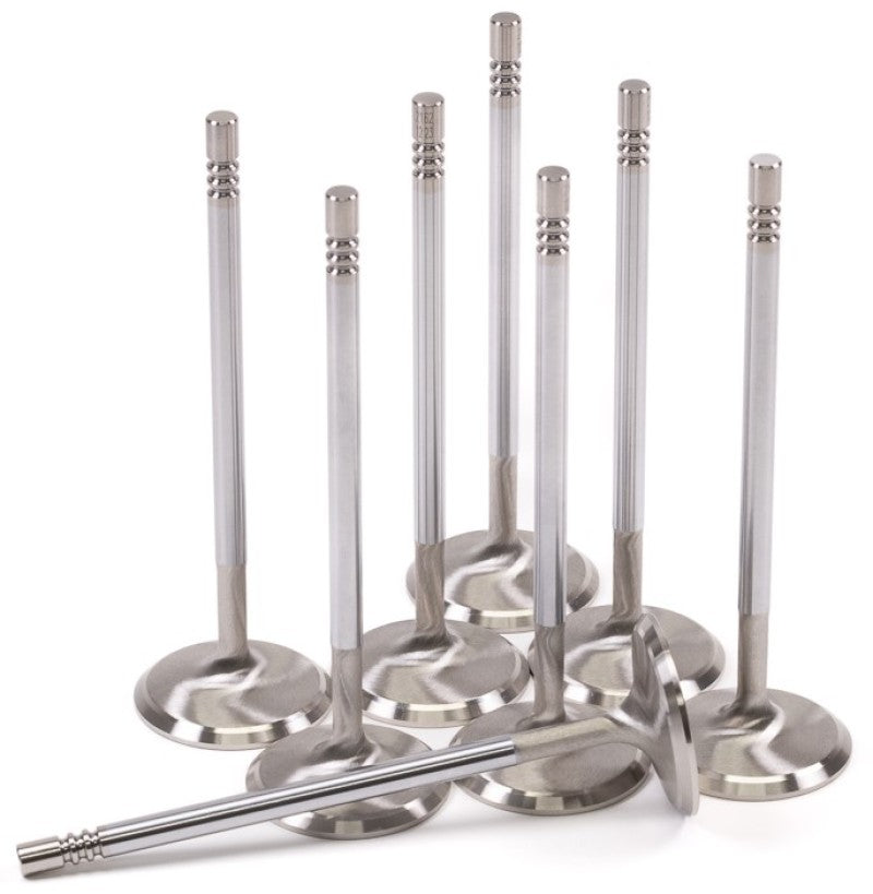 GSC P-D Ford Mustang 5.0L Coyote Gen 3 37.6mm Head (STD) Chrome Polished Intake Valve - Set of 8 - Racecraft Industries