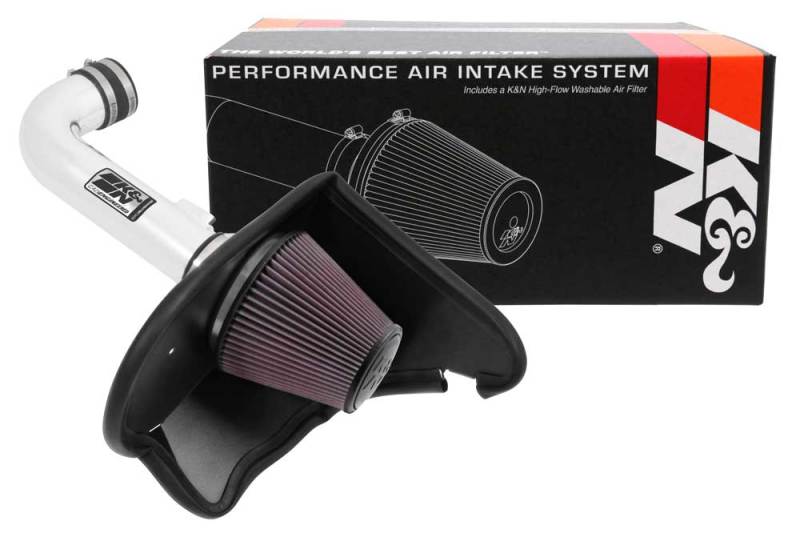 K&N 16-17 Chevy Camaro 3.6L Silver Typhoon Short Ram Intake - Racecraft Industries