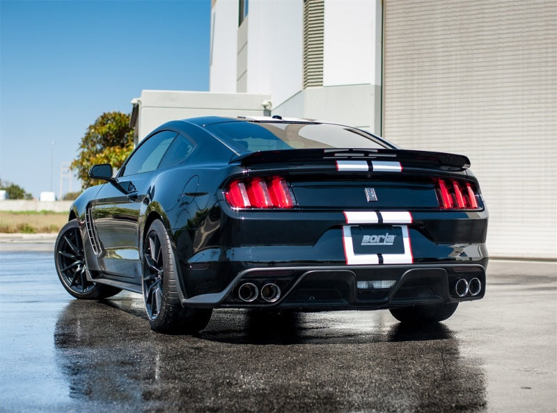 Borla 15-16 Ford Mustang Shelby GT350 5.2L ATAK Cat Back Exhaust (Uses Factory Valence) - Racecraft Industries