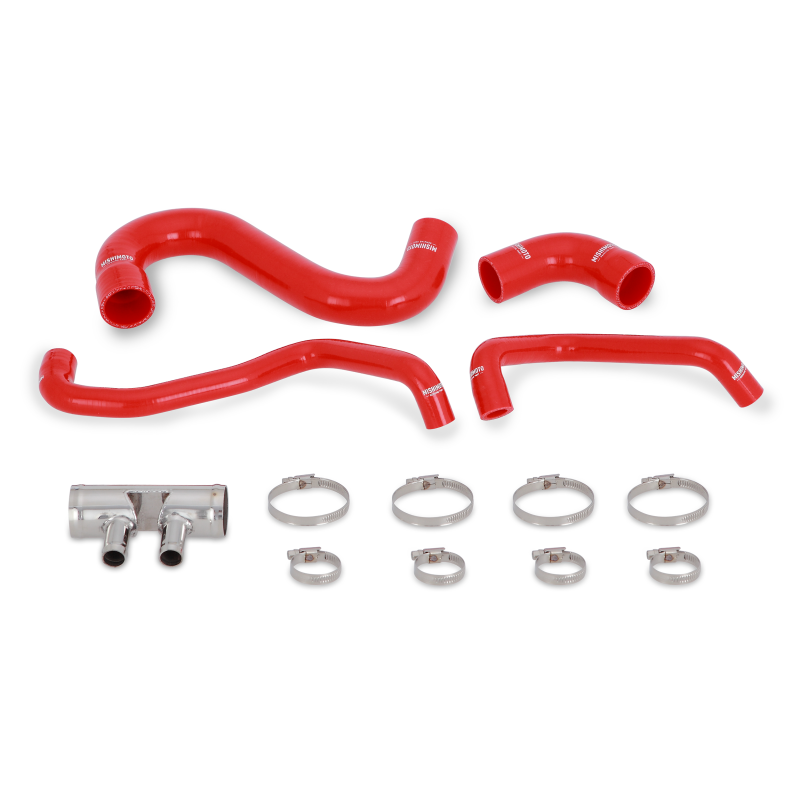 Mishimoto 2015+ Ford Mustang GT Silicone Lower Radiator Hose - Red - Racecraft Industries
