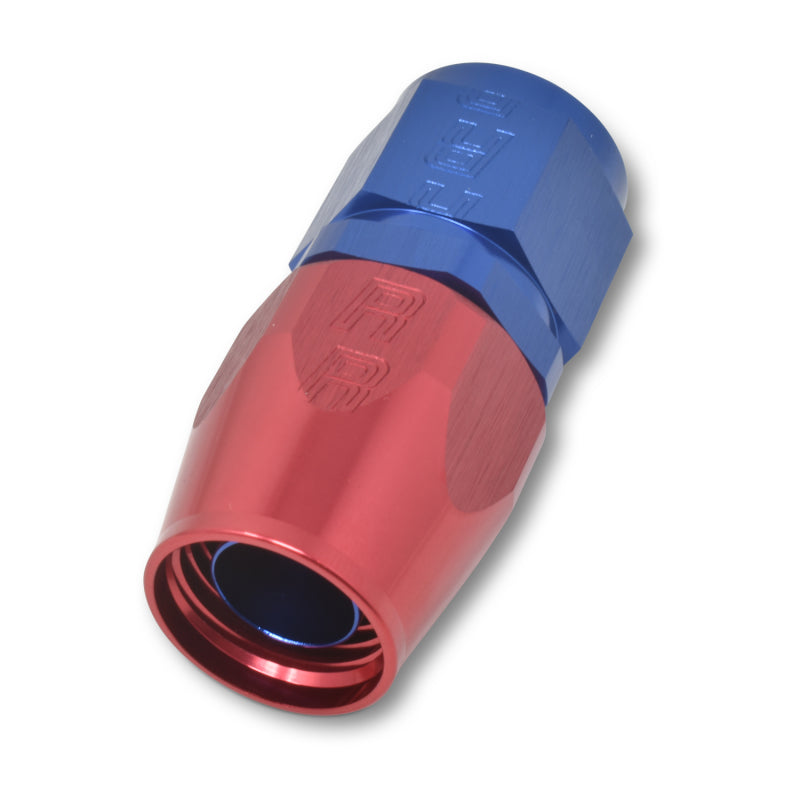 Russell Performance -6 AN Red/Blue Straight Full Flow Hose End - Racecraft Industries