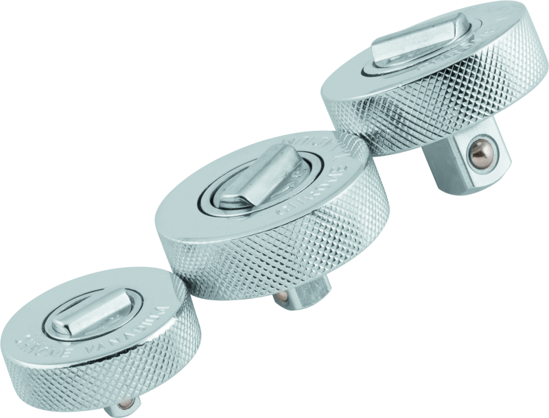 BikeMaster 3-pc Palm Rachet Set - 1/4in Drive / 3/8in Drive / 1/2in Drives - Racecraft Industries