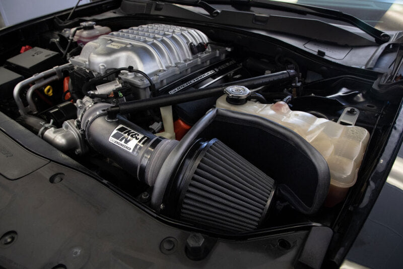 K&N 17-23 Dodge Charger/Challenger Hellcat SC 6.2L V8 DRYFLOW Performance Air Intake System - Racecraft Industries