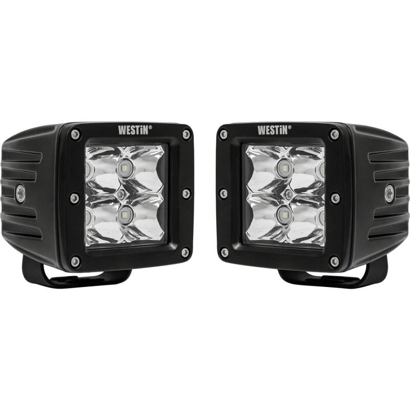 Westin Compact LED -4 5W Cree 3 inch x 3 inch (Set of 2) - Black - Racecraft Industries