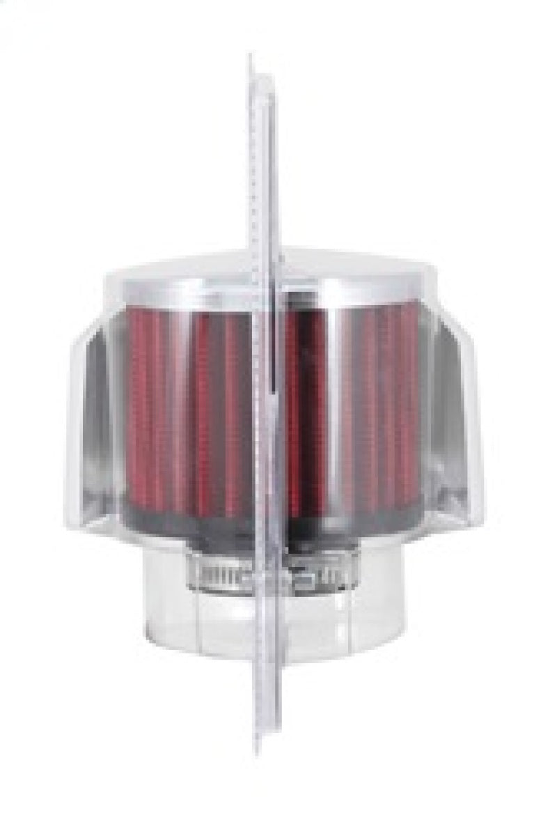 K&N 1.375in Flange ID x 3in OD x 2.5in Height Clamp On Crankcase Vent Filter - Racecraft Industries