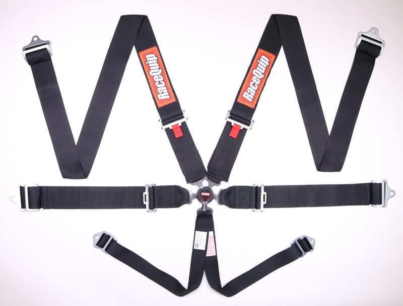RaceQuip Black SFI CAMLOCK 6pt PD Lap Seat Belt - Racecraft Industries