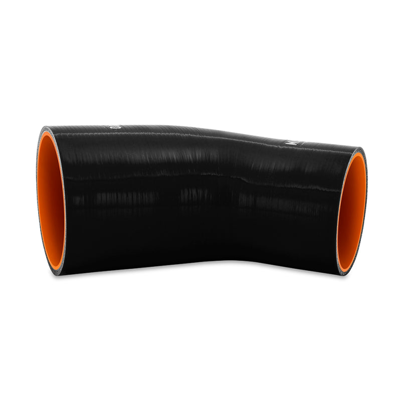Mishimoto Silicone Reducer Coupler 45 Degree 3in to 3.75in - Black - Racecraft Industries