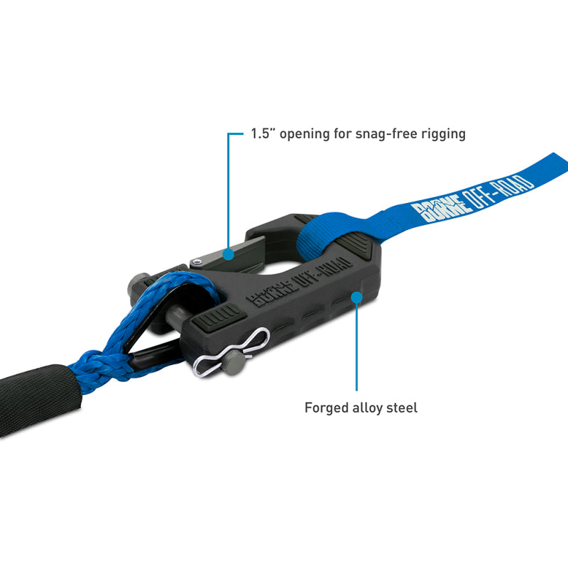 Borne Off-Road 12K Winch - Blue Synthetic Rope - Racecraft Industries
