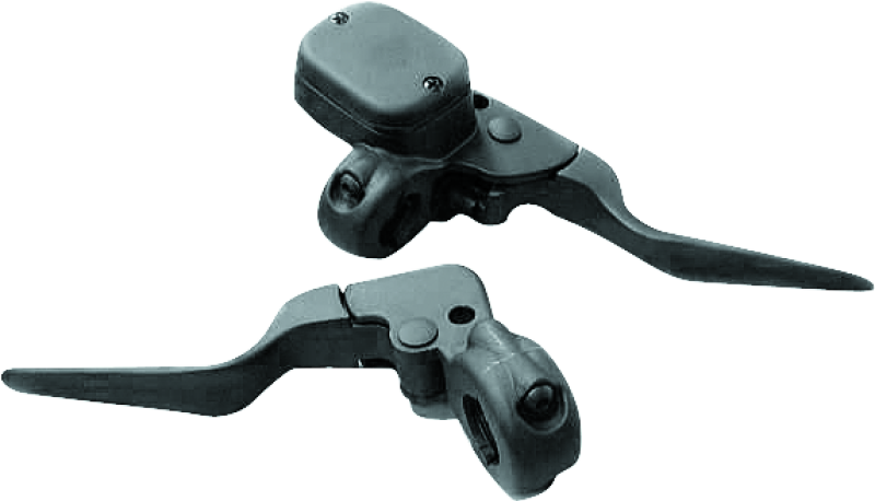 Bikers Choice Black 9/16 Bore Custom Handlebar Control Kit 1 Inch Bar Cable Clutch No Switches - Racecraft Industries