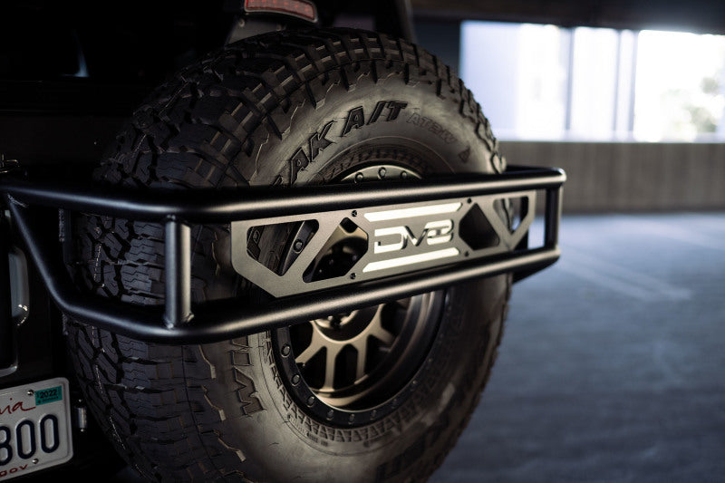 DV8 Offroad 21-23 Ford Bronco Spare Tire Guard & Accessory Mount - Racecraft Industries