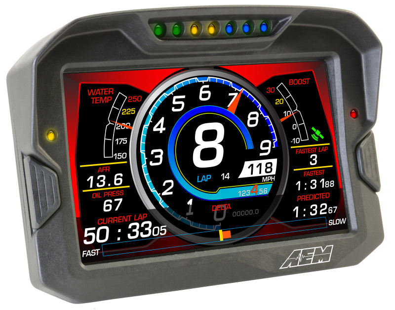 AEM CD-7 Logging GPS Enabled Race Dash Carbon Fiber Digital Display w/o VDM (CAN Input Only) - Racecraft Industries