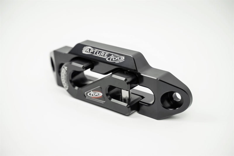 Addictive Desert Designs 1-5/16in Winch Fairlead Plate w/ Recessed Round End Hook - Black - Racecraft Industries