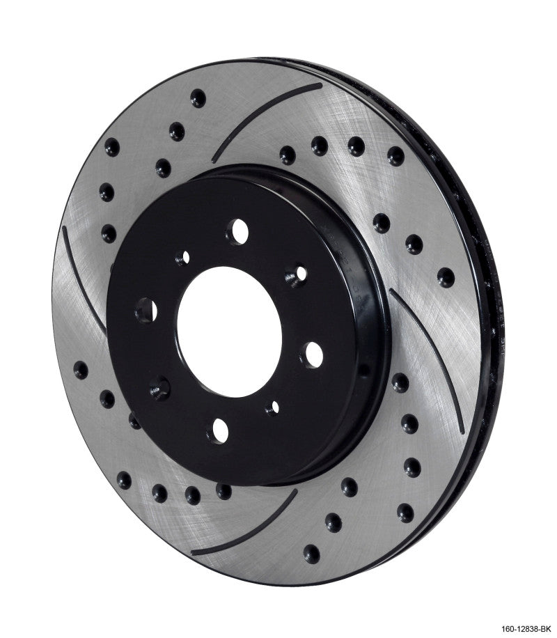 Wilwood Rotor-.68in Offset-SRP-BLK-Drill-RH 10.32 x .83 - 4 x 3.93 - Racecraft Industries