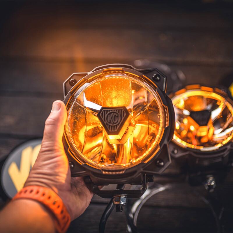 KC HiLiTES Gravity Titan LED 6in. - Pair Pack (Spot Beam) - Racecraft Industries