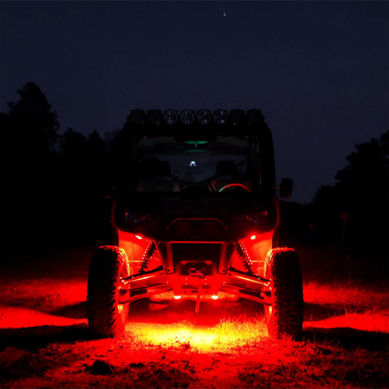 KC HiLiTES Cyclone V2 LED - Replacement Lens - Red - 6-PK - Racecraft Industries