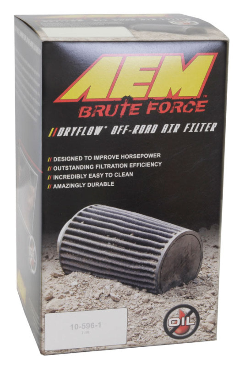 AEM Dryflow 3.5in. X 7in. Round Tapered Air Filter - Racecraft Industries