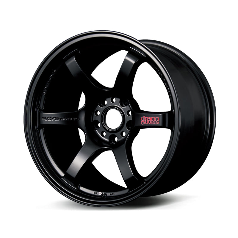 Gram Lights 57DR 18x8.5 +37 5-114.3 Semi Gloss Black Wheel - Racecraft Industries