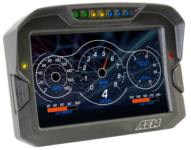 AEM CD-7 Logging GPS Enabled Race Dash Carbon Fiber Digital Display w/o VDM (CAN Input Only) - Racecraft Industries