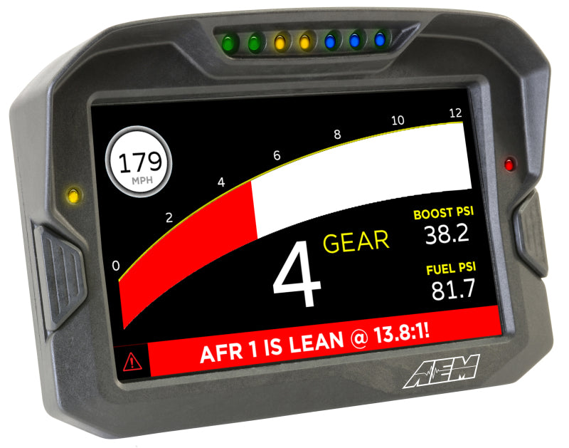 AEM CD-7 Logging GPS Enabled Race Dash Carbon Fiber Digital Display w/o VDM (CAN Input Only) - Racecraft Industries