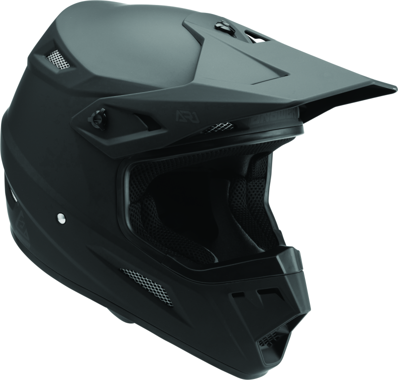 Answer AR1 Solid Helmet Matte Black Youth - Medium - Racecraft Industries