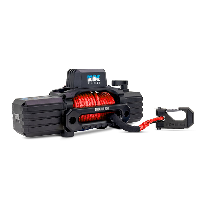 Borne Off-Road 10K Winch - Red Synthetic Rope - Racecraft Industries