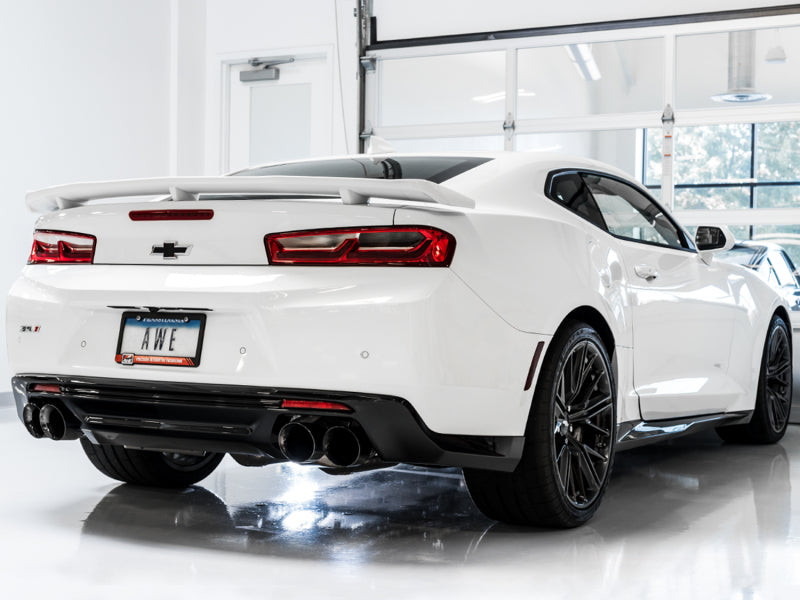 AWE Tuning 16-19 Chevrolet Camaro SS Axle-back Exhaust - Track Edition (Quad Diamond Black Tips) - Racecraft Industries