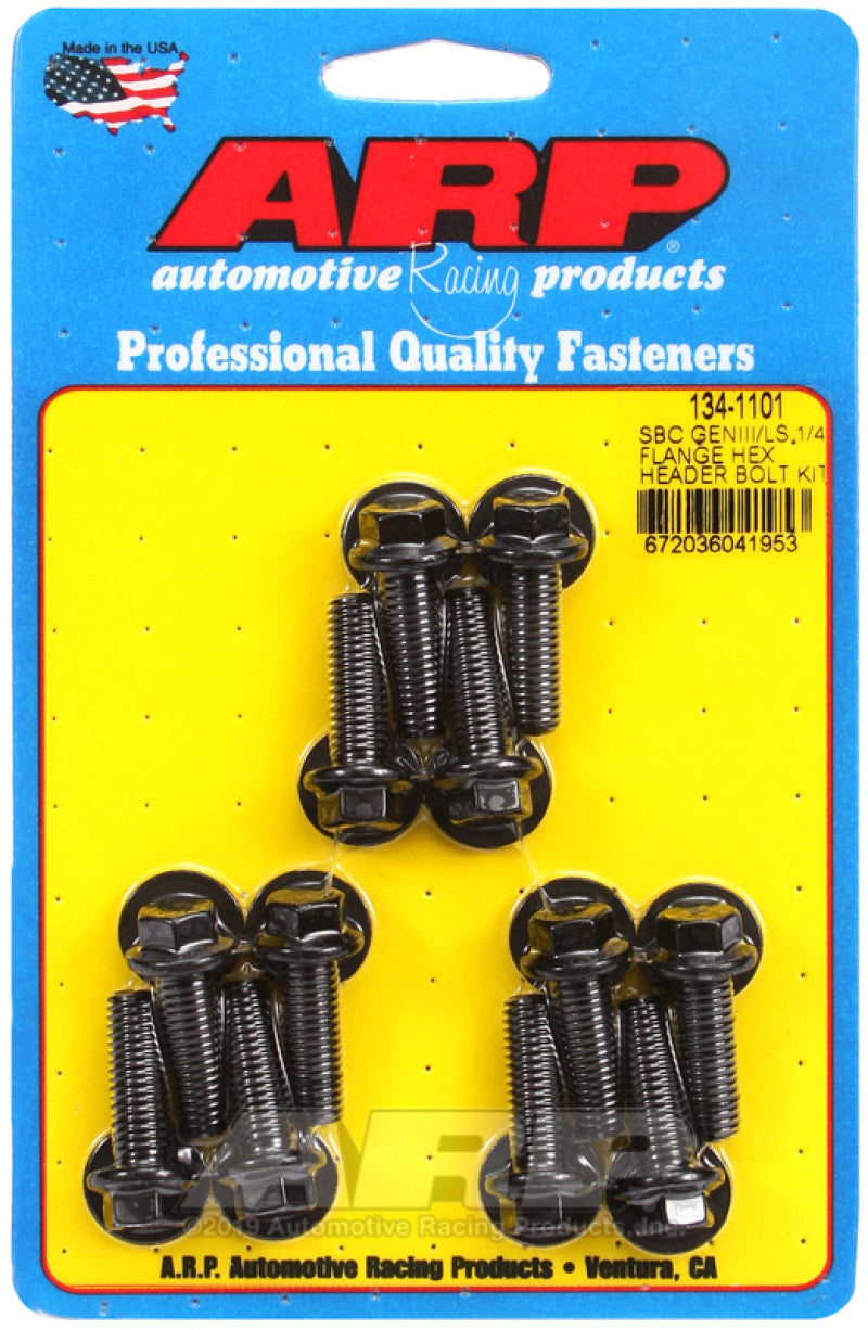 ARP Chevy LS 1/4in Flange Hex Header Bolt Kit - Racecraft Industries