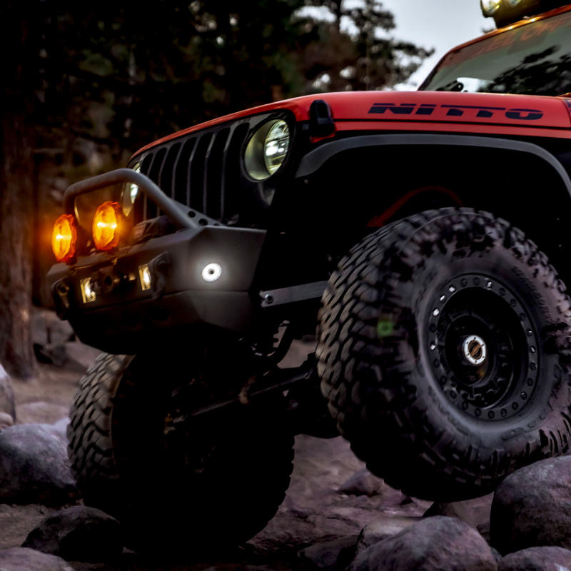 KC HiLiTES Cyclone V2 LED - Rock Light - 6-Light System - Clear - 5W Flood Beam - Racecraft Industries
