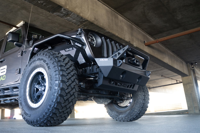 DV8 Offroad 18-23 Jeep Wrangler JL/JT Front Bumper Sway-Bar Disconnect Motor Skid Plate - Racecraft Industries