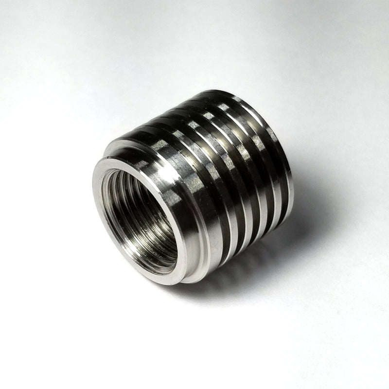 Stainless Bros M18x1.5 O2 Sensor Bung with Built in Heat Sink - Racecraft Industries