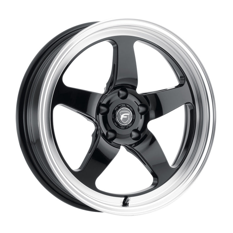 Forgestar D5 Drag 18x8.0 / 5x120 BP / ET15 / 5.125in BS Gloss Black Wheel - Racecraft Industries