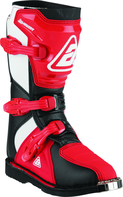 Answer AR1 Boot Black/Red Youth - 6 - Racecraft Industries