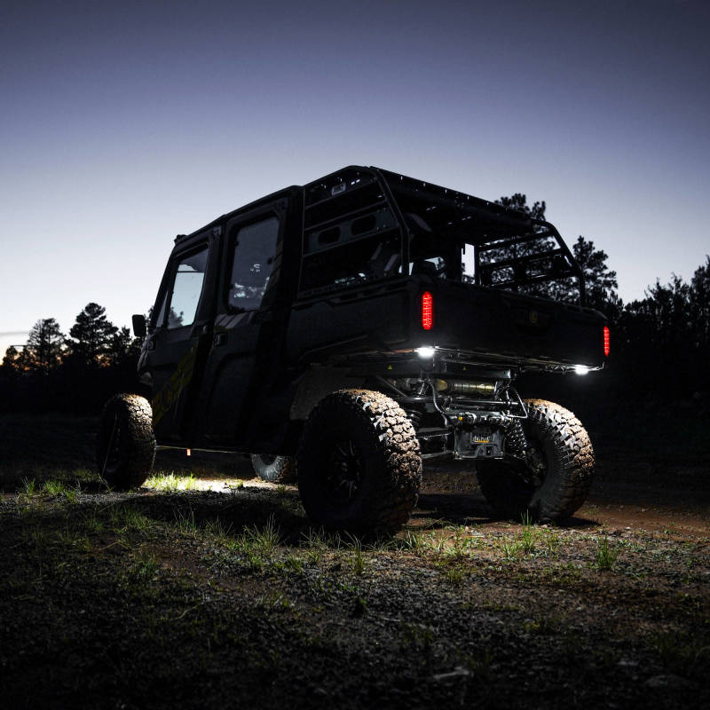 KC HiLiTES Cyclone V2 LED - Rock Light - 6-Light System - Clear - 5W Flood Beam - Racecraft Industries