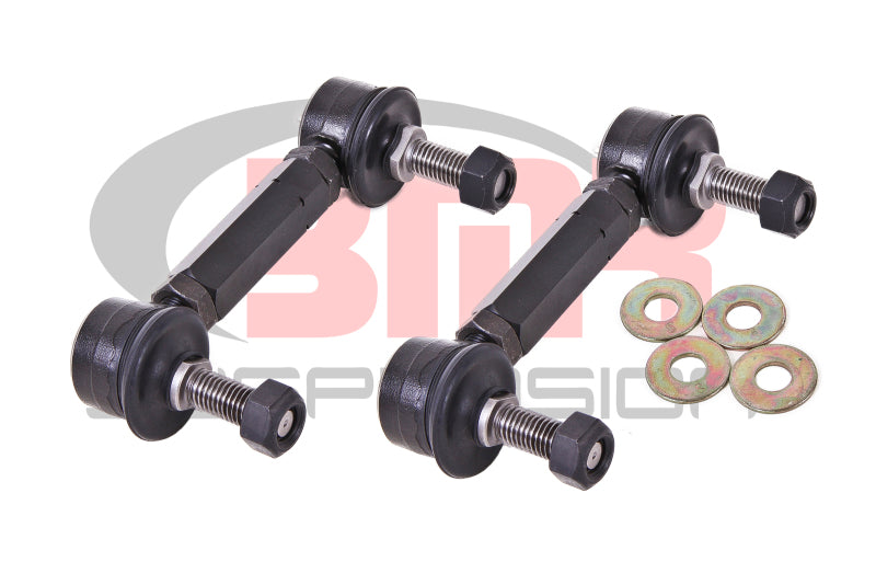 BMR 15-17 S550 Mustang Rear Sway Bar End Link Kit - Black - Racecraft Industries